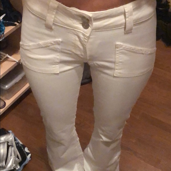 Hudson Jeans Cream Flare & Wide Leg - Picture 2 of 3